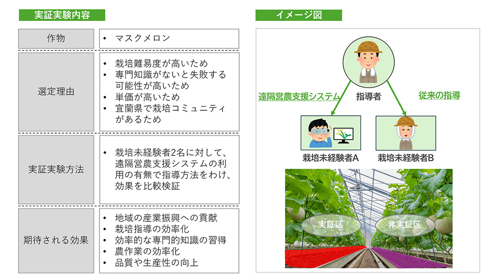 実証実験概要とイメージ図